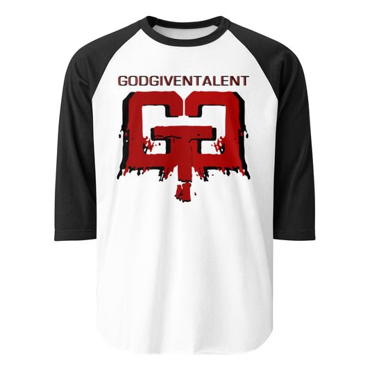 Unisex GGT Fierce Drip Cotton 3/4 sleeve raglan shirt